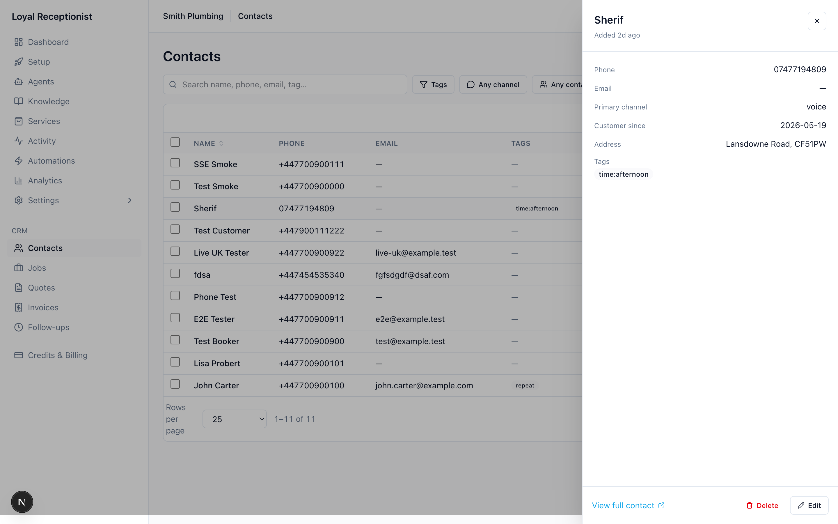 Contact detail